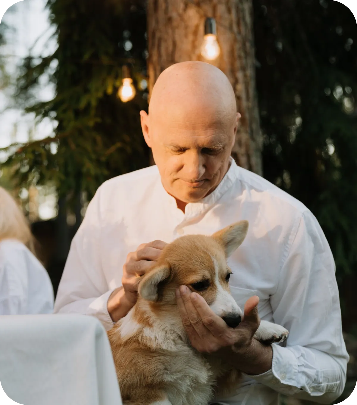 Pet owner with their beloved companion